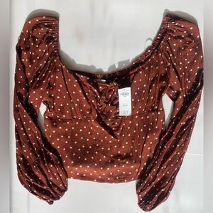 NWT Abercrombie & Fitch blouse, size L